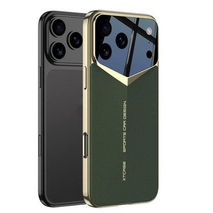 For iPhone 17 Pro Max GKK Blade Phantom Plain Leather Phone Case(Green) by GKK