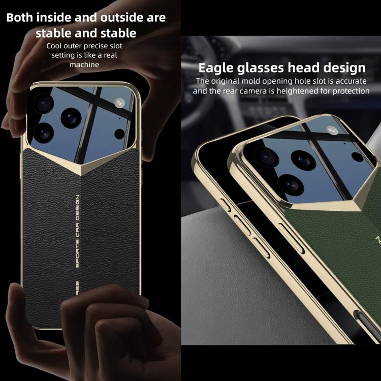 For iPhone 17 Pro GKK Blade Phantom Plain Leather Phone Case(Titanium Gray) by GKK