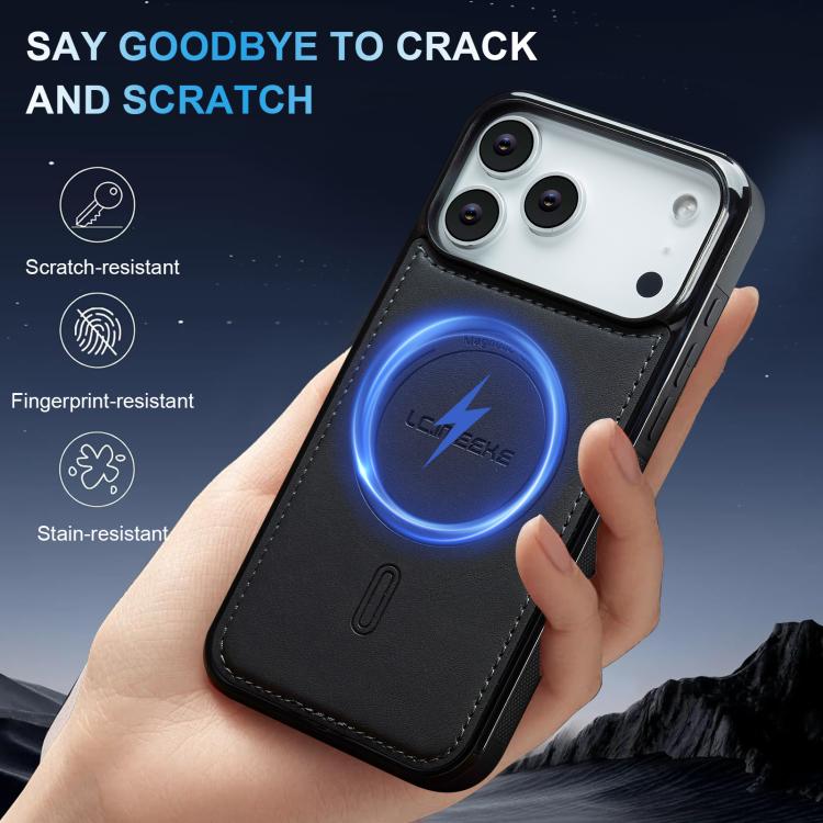 For iPhone 17 Pro Max LC.IMEEKE L6 Series MagSafe Magnetic Phone Case(Black) by LC.IMEEKE