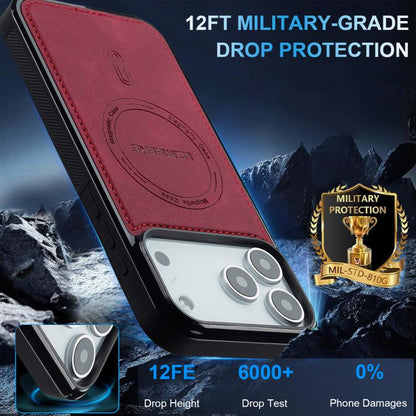 For iPhone 17 Pro Max LC.IMEEKE L6 Series MagSafe Magnetic Phone Case(Red) by LC.IMEEKE