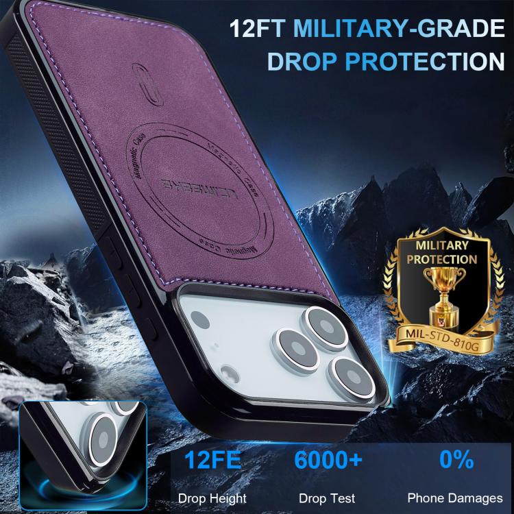 For iPhone 17 Pro LC.IMEEKE L6 Series MagSafe Magnetic Phone Case(Purple) by LC.IMEEKE