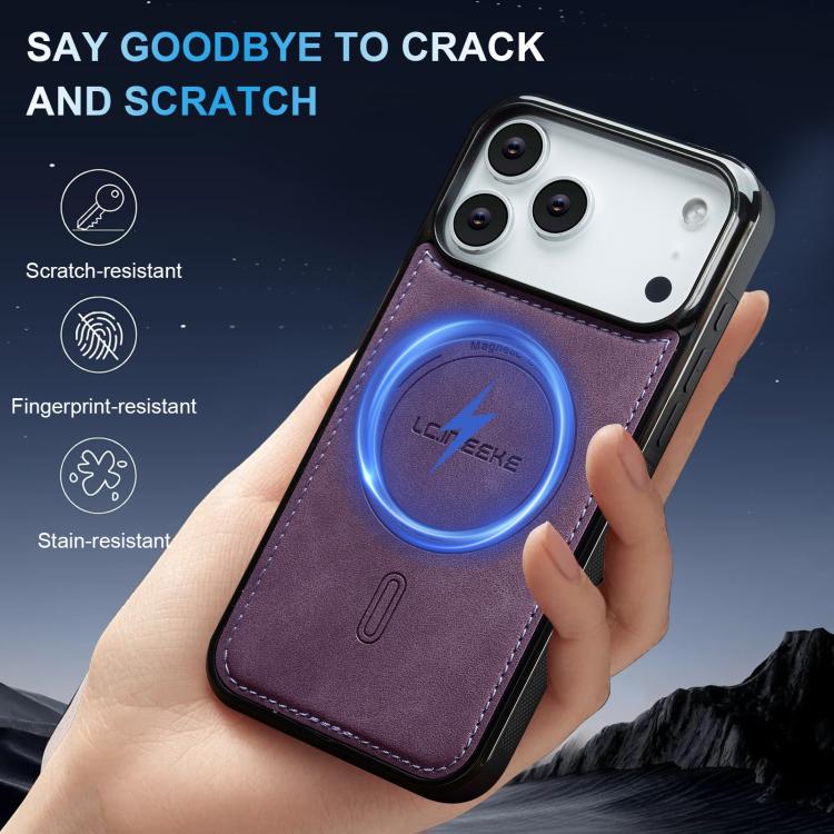 For iPhone 17 Pro LC.IMEEKE L6 Series MagSafe Magnetic Phone Case(Purple) by LC.IMEEKE