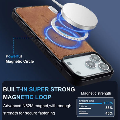 For iPhone 17 Pro LC.IMEEKE L6 Series MagSafe Magnetic Phone Case(Brown) by LC.IMEEKE