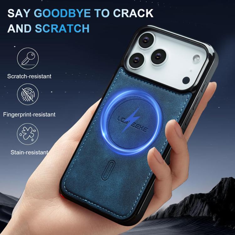 For iPhone 17 Pro LC.IMEEKE L6 Series MagSafe Magnetic Phone Case(Blue) by LC.IMEEKE