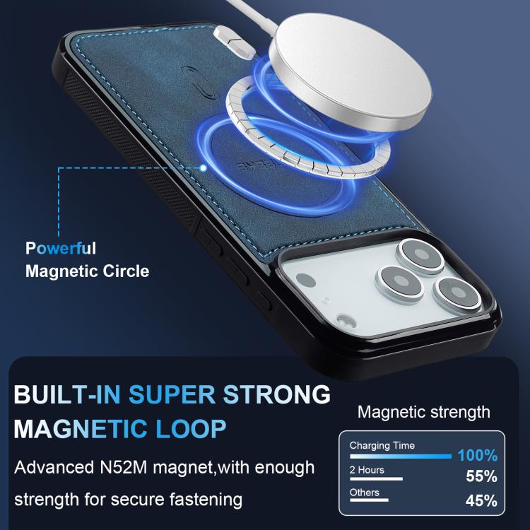 For iPhone 17 Pro LC.IMEEKE L6 Series MagSafe Magnetic Phone Case(Blue) by LC.IMEEKE