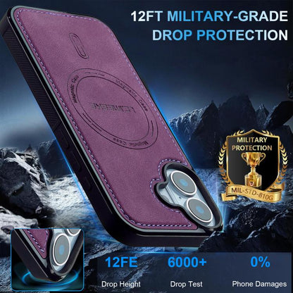 For iPhone 17 LC.IMEEKE L6 Series MagSafe Magnetic Phone Case(Purple) by LC.IMEEKE
