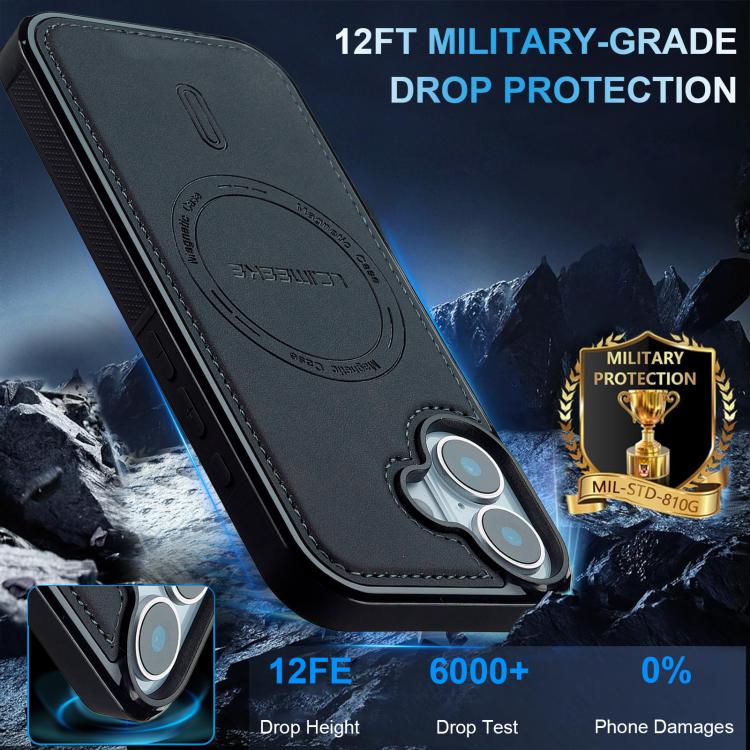 For iPhone 17 LC.IMEEKE L6 Series MagSafe Magnetic Phone Case(Black) by LC.IMEEKE