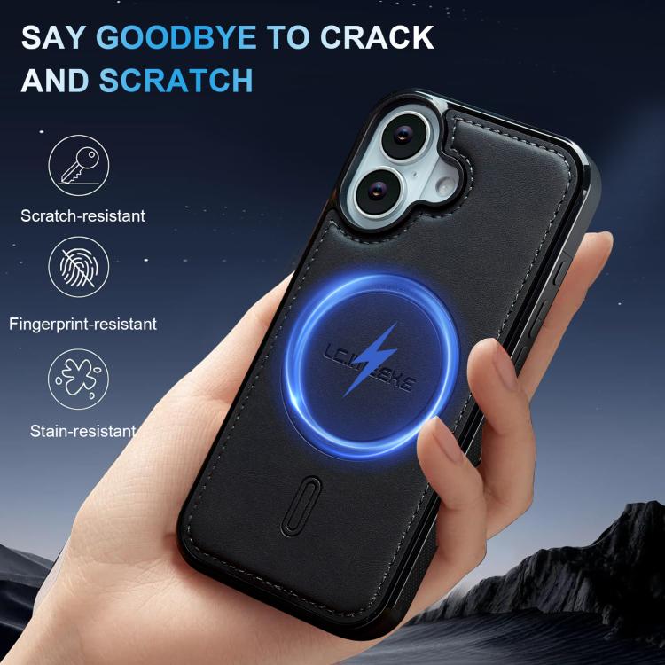 For iPhone 17 LC.IMEEKE L6 Series MagSafe Magnetic Phone Case(Black) by LC.IMEEKE