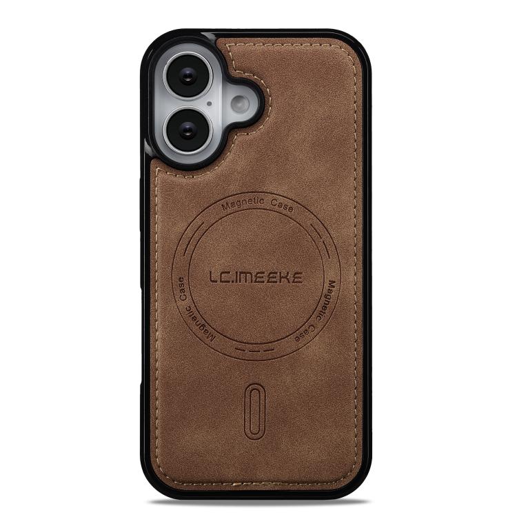 For iPhone 17 LC.IMEEKE L6 Series MagSafe Magnetic Phone Case(Brown) by LC.IMEEKE