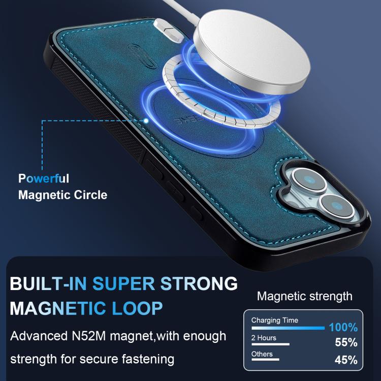 For iPhone 17 LC.IMEEKE L6 Series MagSafe Magnetic Phone Case(Blue) by LC.IMEEKE