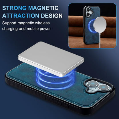 For iPhone 17 LC.IMEEKE L6 Series MagSafe Magnetic Phone Case(Blue) by LC.IMEEKE