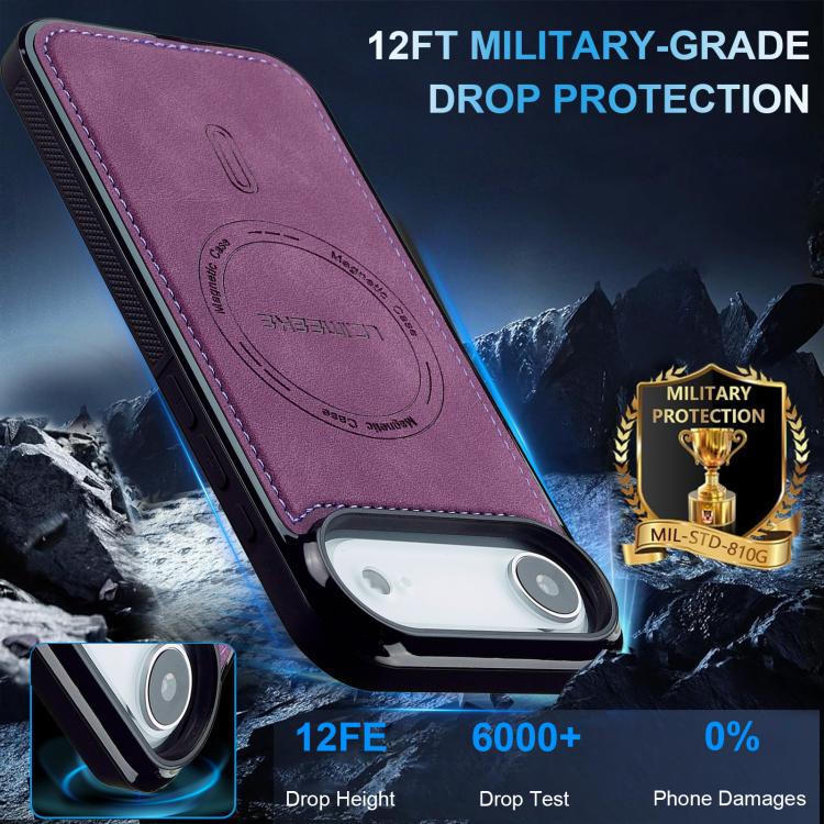 For iPhone Air LC.IMEEKE L6 Series MagSafe Magnetic Phone Case(Purple) by LC.IMEEKE