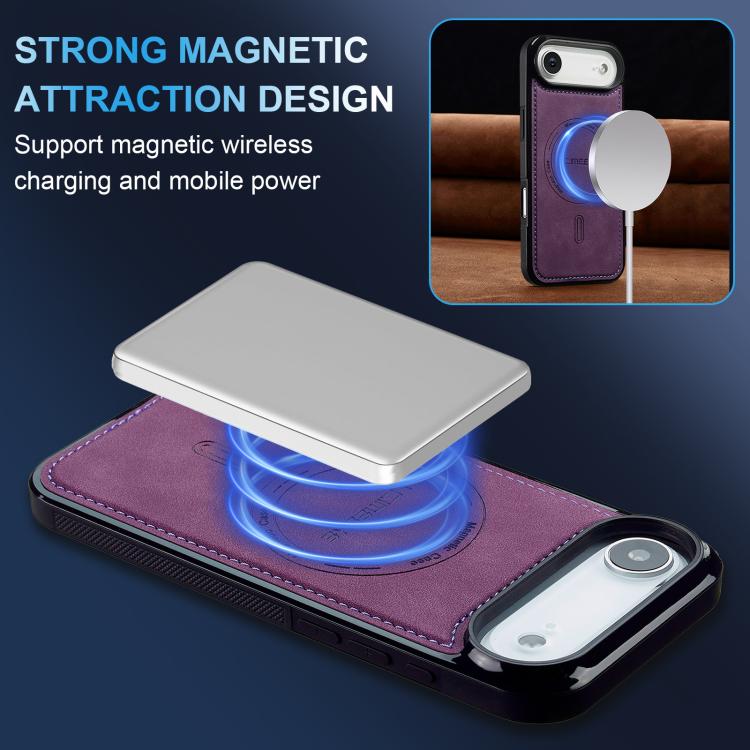 For iPhone Air LC.IMEEKE L6 Series MagSafe Magnetic Phone Case(Purple) by LC.IMEEKE