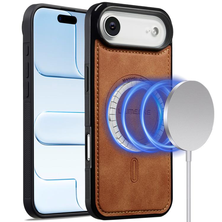 For iPhone Air LC.IMEEKE L6 Series MagSafe Magnetic Phone Case(Brown) by LC.IMEEKE