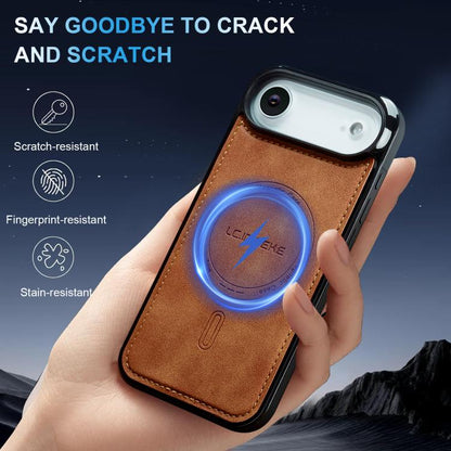 For iPhone Air LC.IMEEKE L6 Series MagSafe Magnetic Phone Case(Brown) by LC.IMEEKE