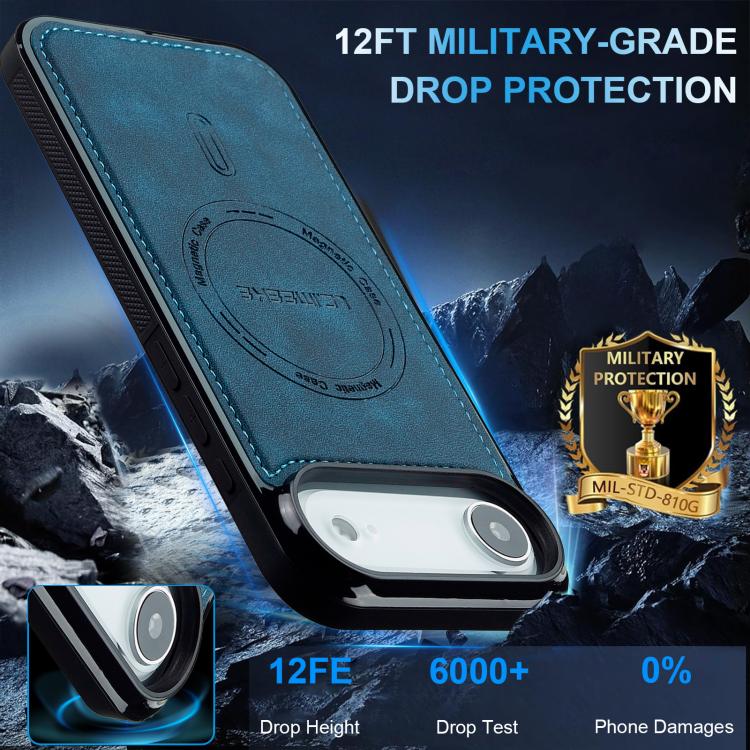 For iPhone Air LC.IMEEKE L6 Series MagSafe Magnetic Phone Case(Blue) by LC.IMEEKE