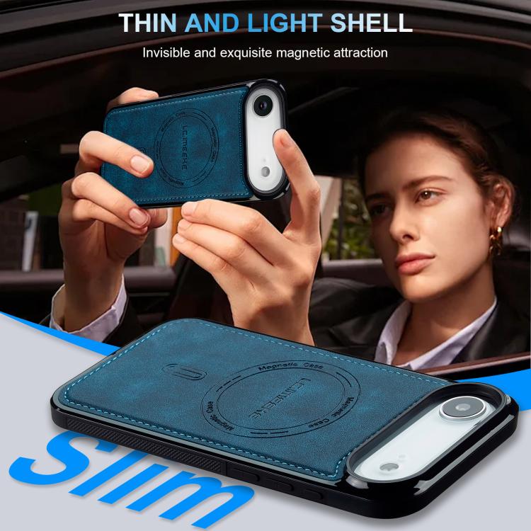 For iPhone Air LC.IMEEKE L6 Series MagSafe Magnetic Phone Case(Blue) by LC.IMEEKE