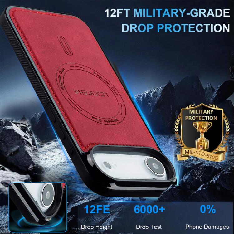 For iPhone Air LC.IMEEKE L6 Series MagSafe Magnetic Phone Case(Red) by LC.IMEEKE