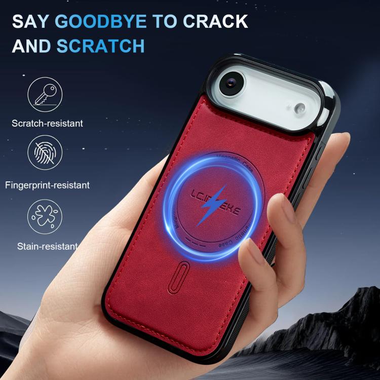 For iPhone Air LC.IMEEKE L6 Series MagSafe Magnetic Phone Case(Red) by LC.IMEEKE