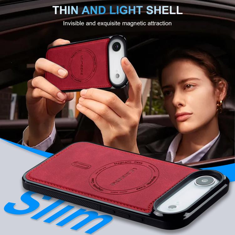 For iPhone Air LC.IMEEKE L6 Series MagSafe Magnetic Phone Case(Red) by LC.IMEEKE