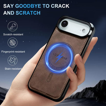 For iPhone Air LC.IMEEKE L6 Series MagSafe Magnetic Phone Case(Coffee) by LC.IMEEKE