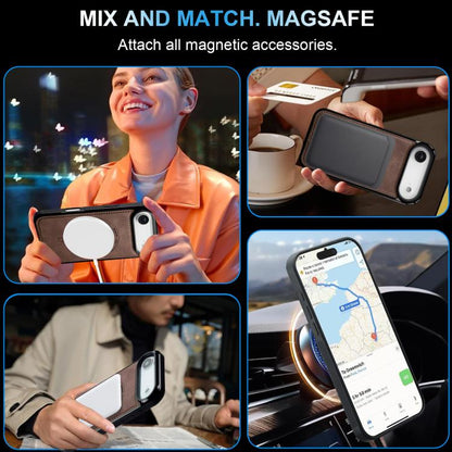 For iPhone Air LC.IMEEKE L6 Series MagSafe Magnetic Phone Case(Coffee) by LC.IMEEKE
