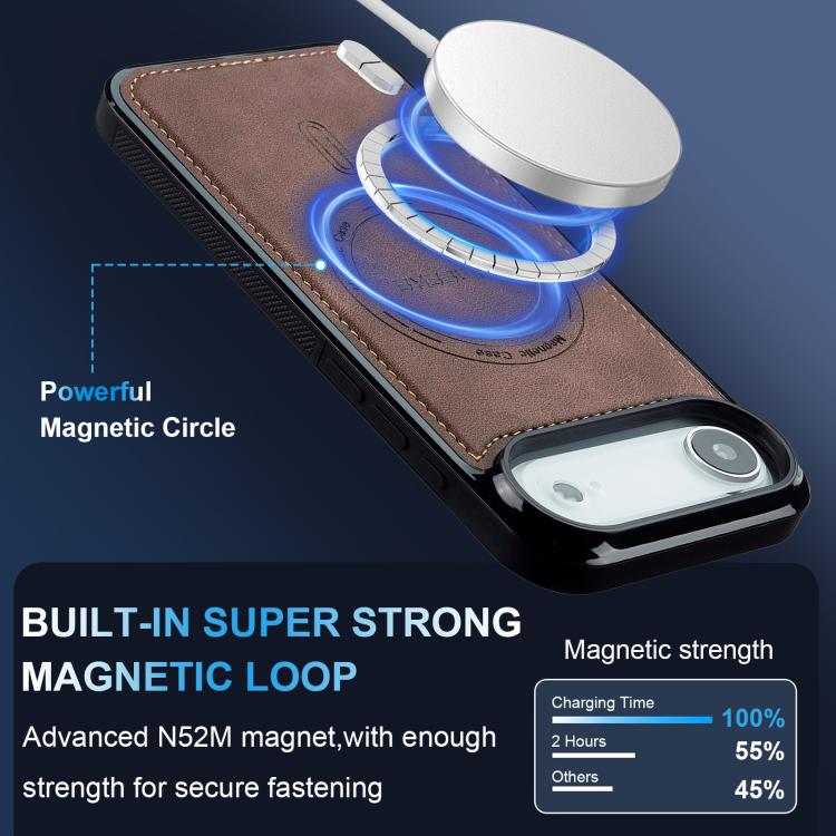 For iPhone Air LC.IMEEKE L6 Series MagSafe Magnetic Phone Case(Coffee) by LC.IMEEKE