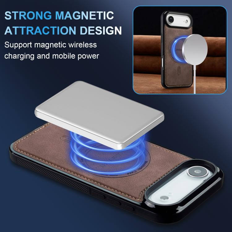 For iPhone Air LC.IMEEKE L6 Series MagSafe Magnetic Phone Case(Coffee) by LC.IMEEKE