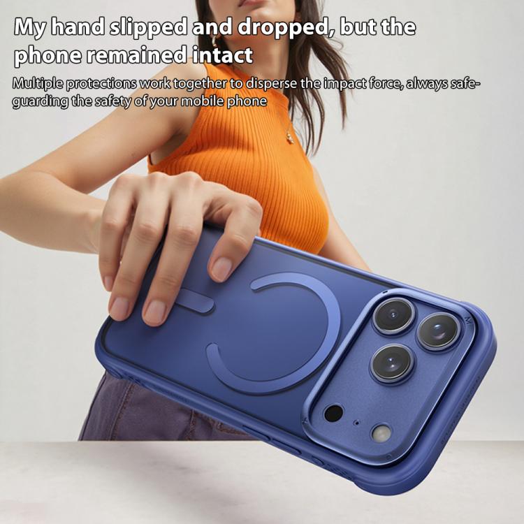 For iPhone 17 Pro Max MOMAX Airbag Shockproof MagSafe Phone Case(Blue) by MOMAX