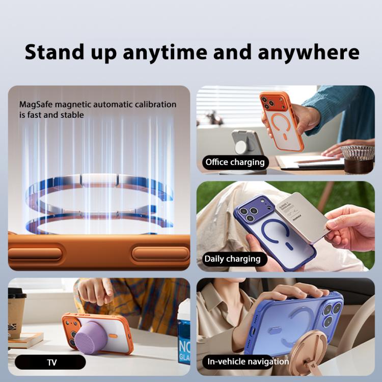 For iPhone 17 Pro Max MOMAX Airbag Shockproof MagSafe Phone Case(Blue) by MOMAX