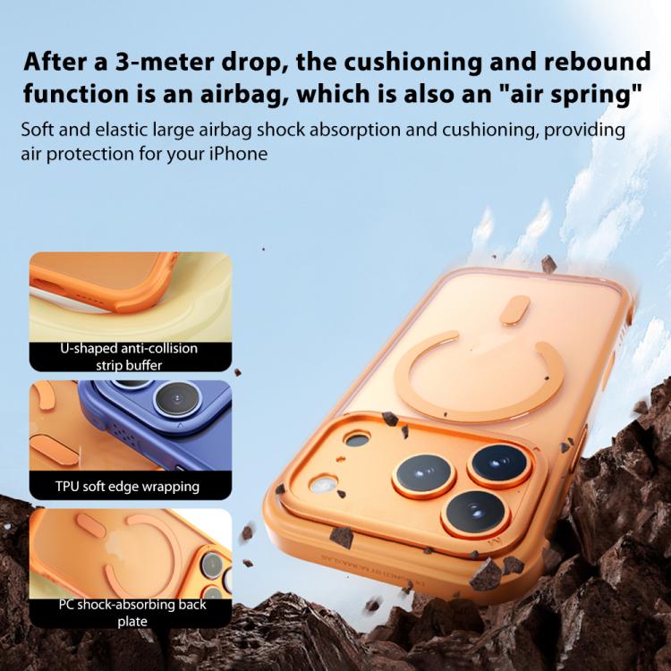 For iPhone 17 Pro Max MOMAX Airbag Shockproof MagSafe Phone Case(Red) by MOMAX