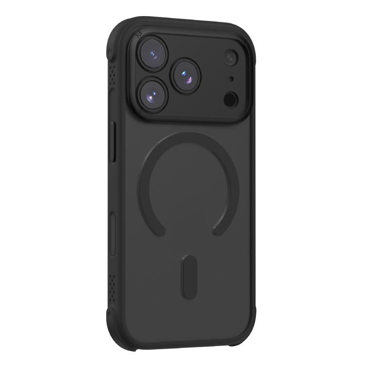 For iPhone 17 Pro MOMAX Airbag Shockproof MagSafe Phone Case(Black) by MOMAX