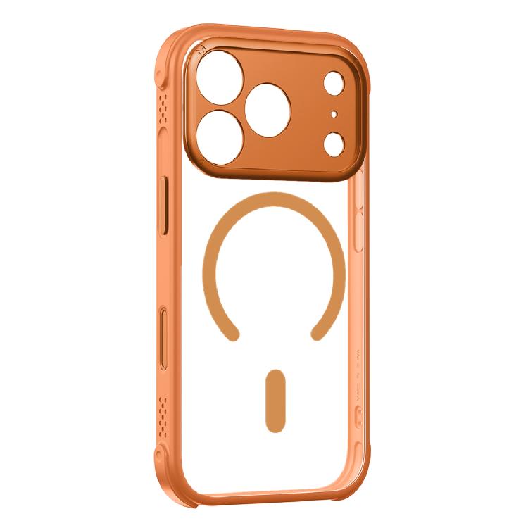For iPhone 17 Pro MOMAX Airbag Shockproof MagSafe Phone Case(Orange) by MOMAX