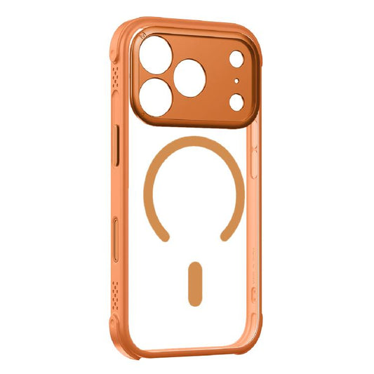 For iPhone 17 Pro MOMAX Airbag Shockproof MagSafe Phone Case(Orange) by MOMAX