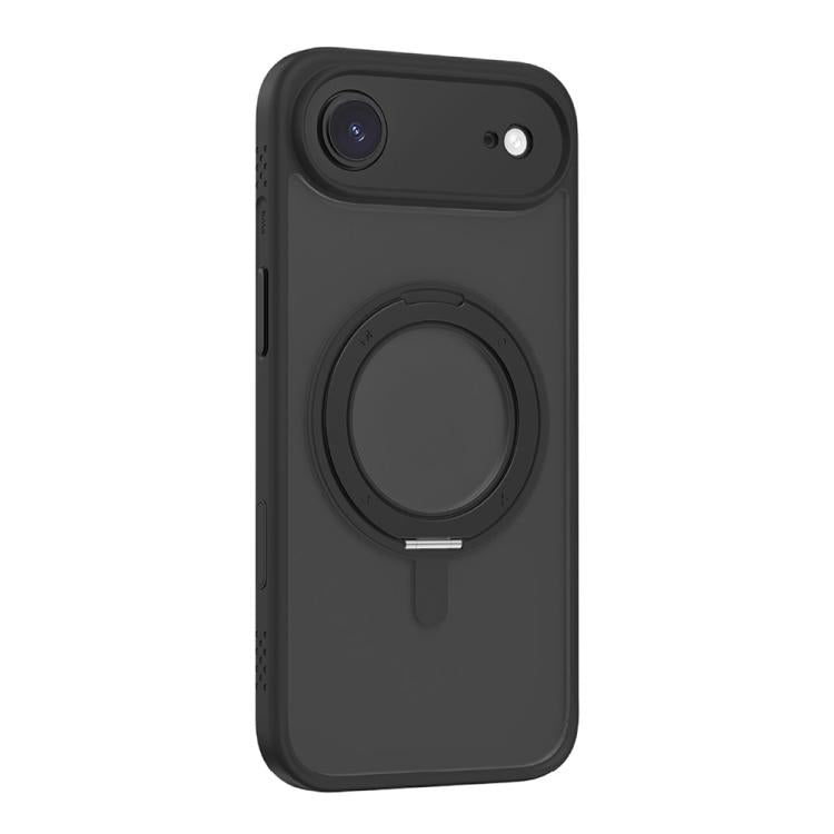 For iPhone Air MOMAX Magsafe Magnetic Metal Rotating Holder Phone Case(Black) by MOMAX