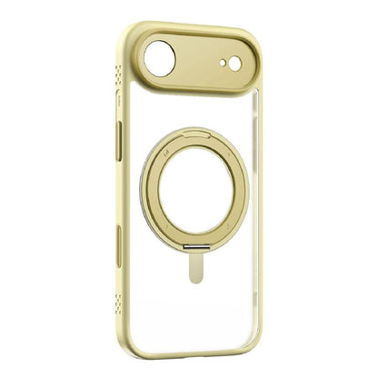 For iPhone Air MOMAX Magsafe Magnetic Metal Rotating Holder Phone Case(Yellow) by MOMAX