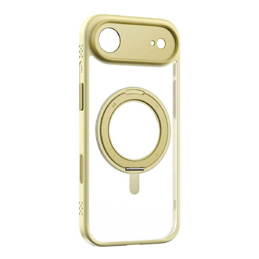 For iPhone Air MOMAX Magsafe Magnetic Metal Rotating Holder Phone Case(Yellow) by MOMAX