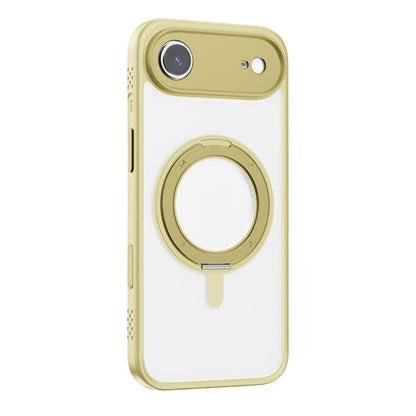 For iPhone Air MOMAX Magsafe Magnetic Metal Rotating Holder Phone Case(Yellow) by MOMAX