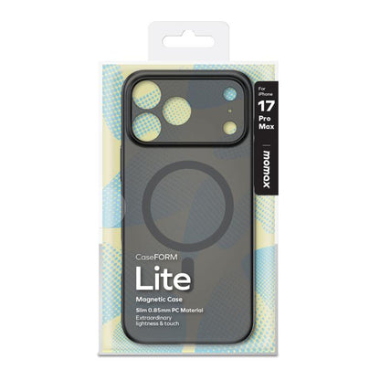 For iPhone 17 Pro Max MOMAX Ultra-thin Magnetic MagSafe PC Phone Case(Transparent Black) by MOMAX