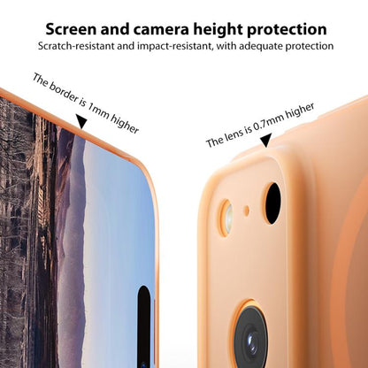 For iPhone 17 Pro Max MOMAX Ultra-thin Magnetic MagSafe PC Phone Case(Transparent Orange) by MOMAX