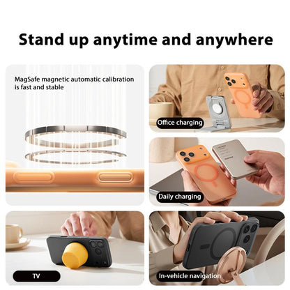 For iPhone 17 Pro Max MOMAX Ultra-thin Magnetic MagSafe PC Phone Case(Transparent Orange) by MOMAX