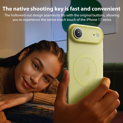 For iPhone 17 Pro MOMAX Ultra-thin Magnetic MagSafe PC Phone Case(Transparent Orange) by MOMAX