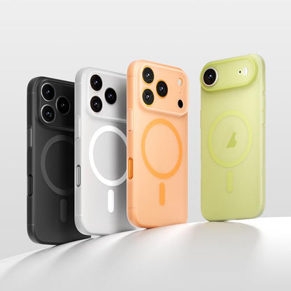 For iPhone 17 MOMAX Ultra-thin Magnetic MagSafe PC Phone Case(Transparent Black) by MOMAX