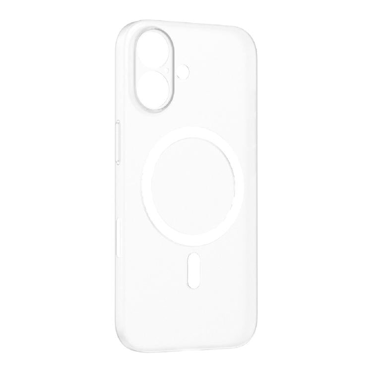 For iPhone 17 MOMAX Ultra-thin Magnetic MagSafe PC Phone Case(Transparent White) by MOMAX