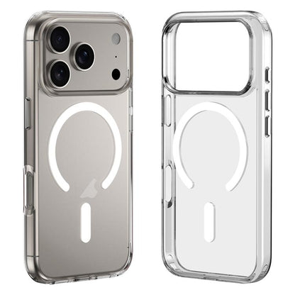 For iPhone 17 Pro Max ZGA Magsafe Metal Buttons Clear PC Hybrid TPU Phone Case(Transparent) by ZGA