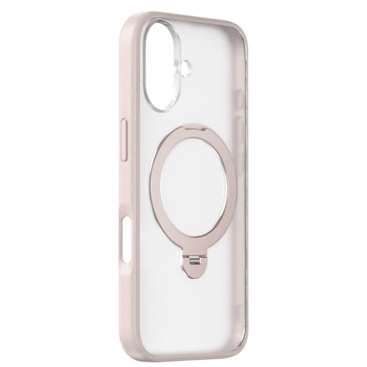 For iPhone 17 ZGA 360 Pivot Holder Magsafe PC Hybrid TPU Phone Case(Pink) by ZGA