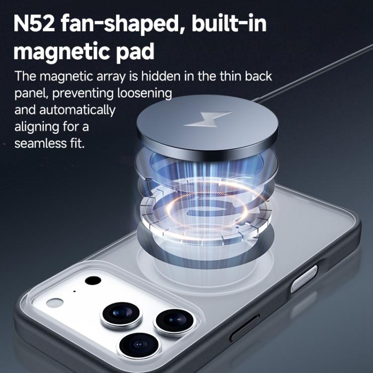 For iPhone Air ZGA 360 Pivot Holder Magsafe PC Hybrid TPU Phone Case(Grey) by ZGA