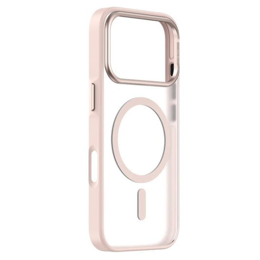 For iPhone 17 Pro Max ZGA Matte Clear Magsafe PC Hybrid TPU Phone Case(Pink) by ZGA