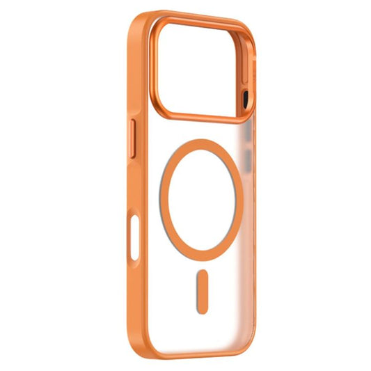 For iPhone 17 Pro Max ZGA Matte Clear Magsafe PC Hybrid TPU Phone Case(Orange) by ZGA