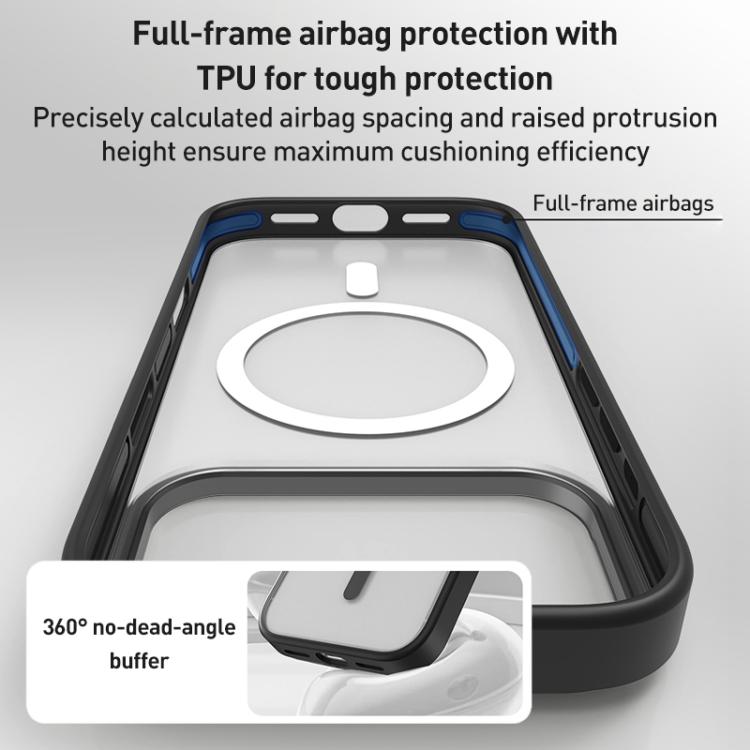 For iPhone 17 Pro ZGA Matte Clear Magsafe PC Hybrid TPU Phone Case(Grey) by ZGA